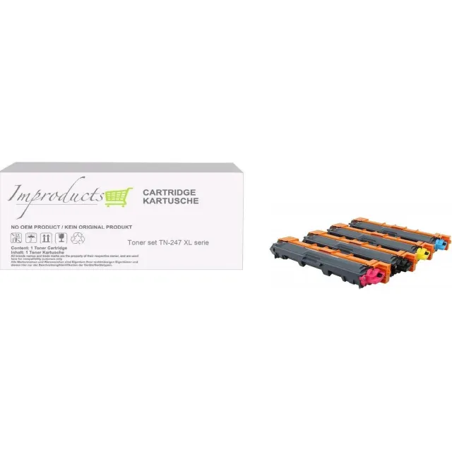Improducts Toner - Alternatief Brother TN-247 / TN247 XXL Complete set Multi