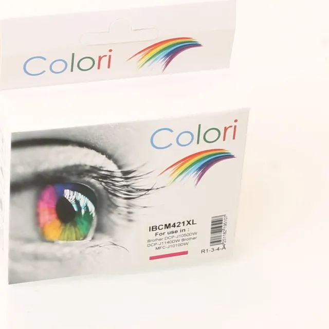 Colori huismerk inkt cartridge geschikt voor Brother LC421XLM Magenta DCP-J1050DW DCP-J1140DW MFC-J1010DW Magenta XL