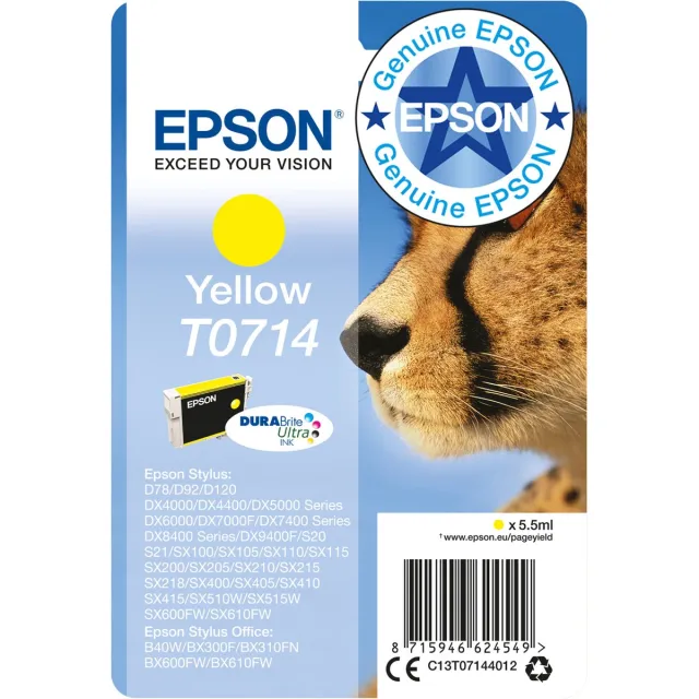 Epson T0714 - Inktcartrdige / Geel