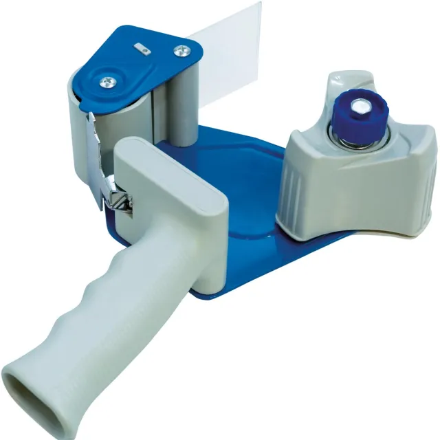 DONAU ECO DONAU afroller voor verpakkingsplakband, metaal, voor rollen tot 50 mm, blauw-grijs