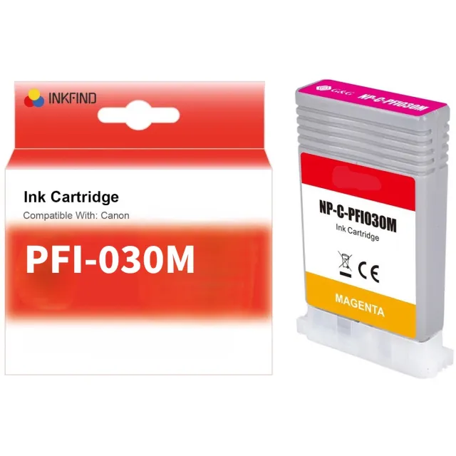 INKFIND PFI-030 Magenta Inktcartridge compatibel met Canon PFI-030 - 1-pack Magenta*1 Magenta x1