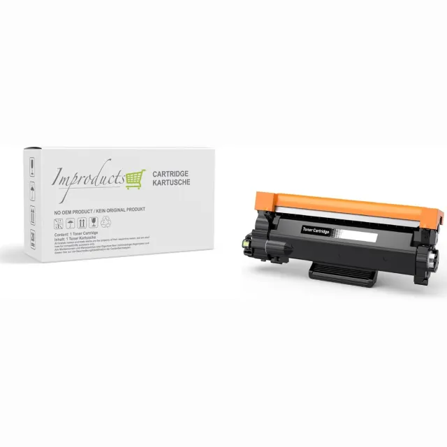 Improducts Toner - Alternatief voor TN-2510 / TN-2510XL Toner Zwart met Chip – 3000 Pagina’s – Geschikt voor Brother