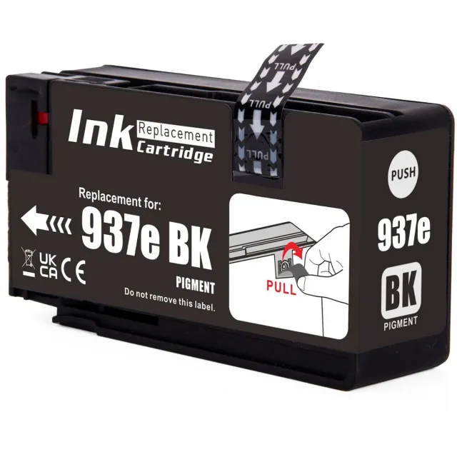 Inktkenners inktcartridge geschikt voor HP 937e XL | 1x Zwart geschikt voor HP 937 EvoMore - 937e - HP OfficeJet Rro 9110b - 9130b - 9120b - 9117b