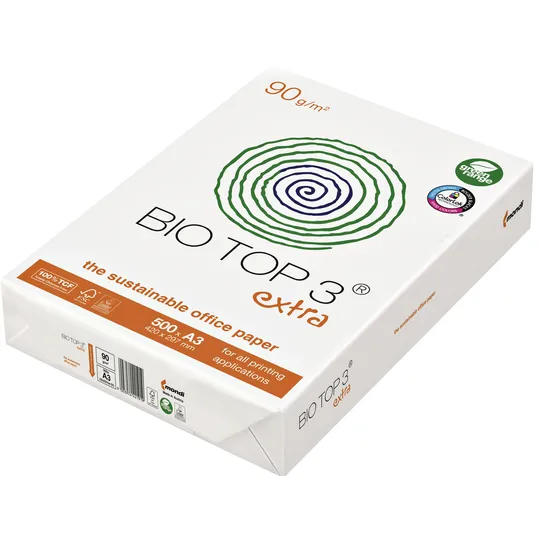 Biotop Kopieerpapier BioTop 3 A3 90gr naturel 500 vel