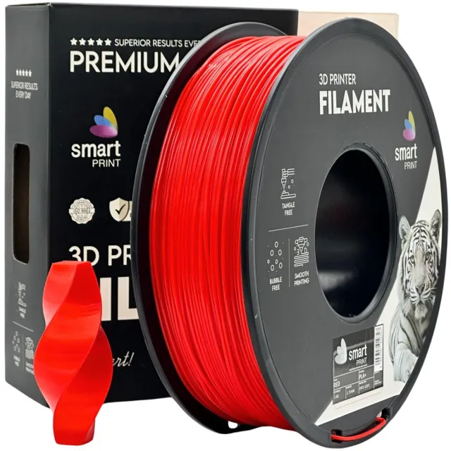 smartPRINT PLA+ Red 1.57mm 1kg