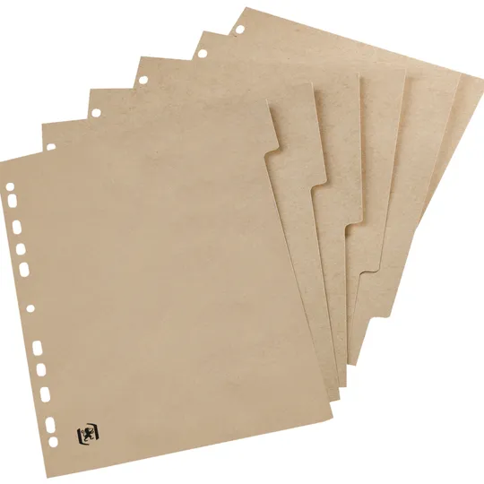 Oxford Tabbladen Oxford Touareg 11-gaats 5-delig naturel karton