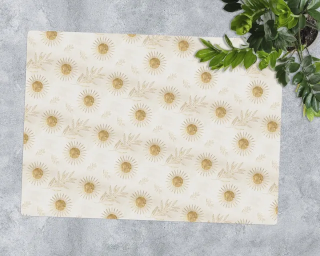 Coloray Vloerbeschermer - Bladeren van de Gouden Zon Bureaustoel Vloerbeschermer - 120x90 cm - Veelkleurig Bureau Stoel Mat - Vloerbeschermer PVC - PVC Vloerbeschermer - Rechthoekige Mat - Natuur Thema Veelkleurig - Bladeren van de Gouden Zon