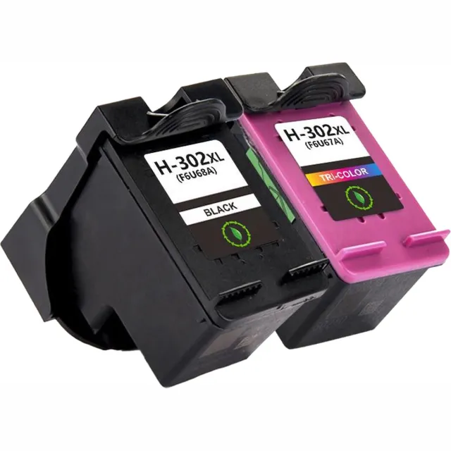 Inktkenners Inktcartridges Geschikt voor HP 302XL | Zwart en Kleur Geschikt voor HP DeskJet 1110, 1112, 2130, 2132