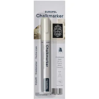 Europel Krijtstift Europel 6mm wit blister 1 stuk