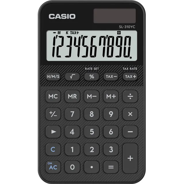 Casio zakrekenmachine SL-310YC, zwart
