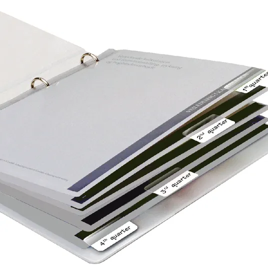 Djois Indextabs Djois 12x40mm zelfklevend permanent wit 48 stuks