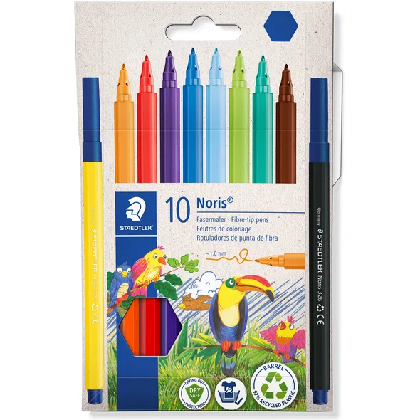 Staedtler Kleurstift Staedtler Noris 326 kartonnen etui 10 kleuren