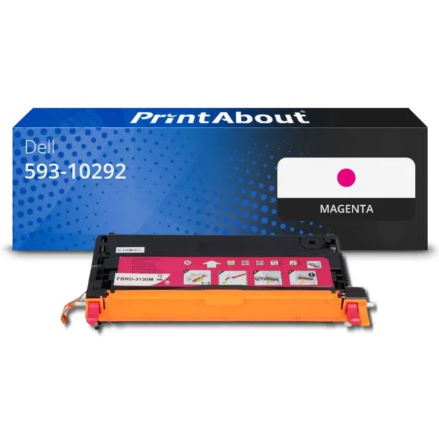 PrintAbout Huismerk Dell 593-10292 (H514C) Toner Magenta