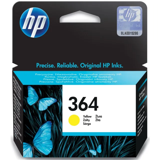 HP inktcartridge 364, 300 pagina's, OEM CB320EE, geel