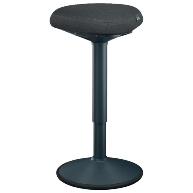 Leitz Ergo Active Zit Sta Kruk met Comfortzitting - Bureaukruk - Ergonomische Kruk - Donkergrijs