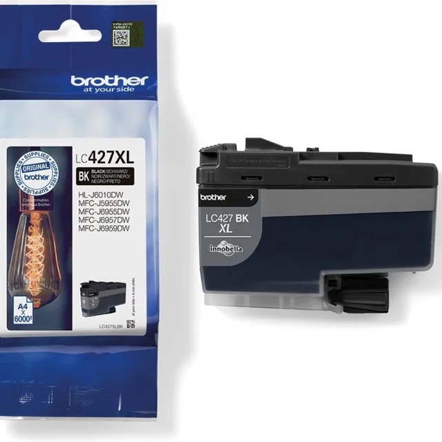 Brother Inktcartridge brother lc-427xlbk zwart | 1 stuk | 5 stuks