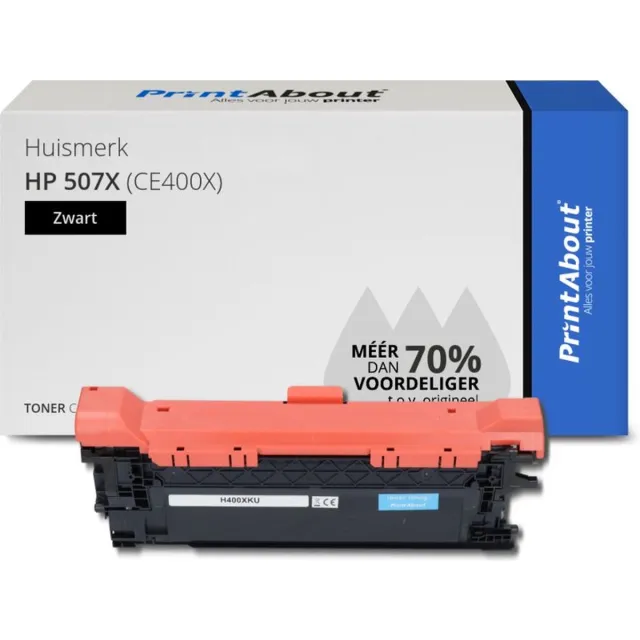 PrintAbout HP 507X (CE400X ) toner zwart
