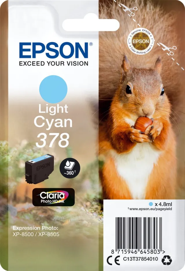 Epson Original Ink Cartridge Epson C13T37824010 Cyan Cyaan