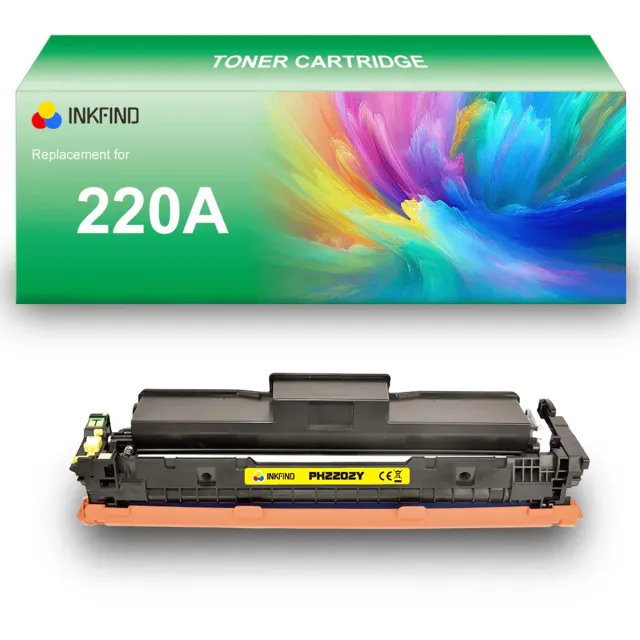 INKFIND 220A (W2202A) Geel tonercartridge compatibel met HP 220A (W2202A) Geel en toner cartridge - 1-pack Geel Geel x 1