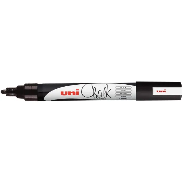 Uni-ball krijtmarker PWE-5M, zwart