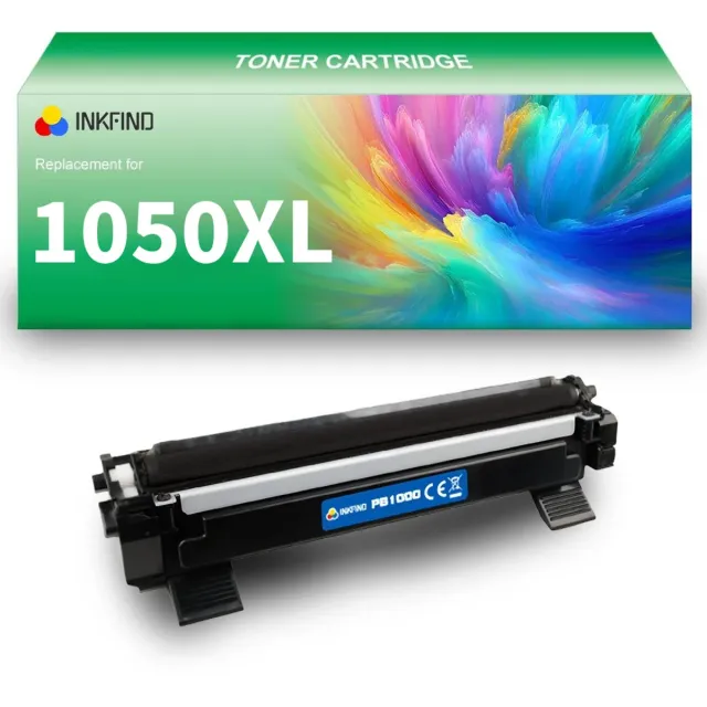 INKFIND TN-1050XL tonercartridge compatibel met Brother 1050 TN1050 TN-1050 TN1000 TN-1000 - 1-pack Zwart (extra hoge capaciteit) XL Zwart x 1
