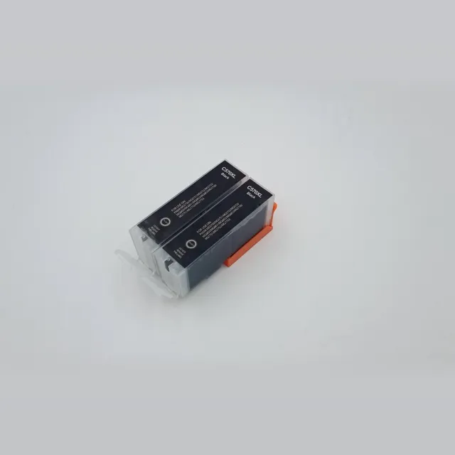 KATRIZ huismerk inkt voor|Canon PGI-570PGBK XL(transparent)|22ml | ( 2stuks) - Met chip Zwart