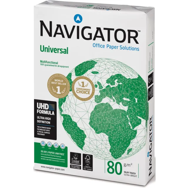 Navigator Universal printpapier ft A3, 80 g, pak van 500 vel wit