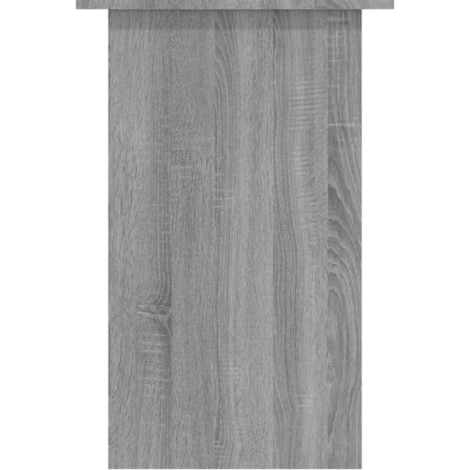 vidaXL Bureau 90x50x74 cm bewerkt hout grijs sonoma eikenkleurig, foto 4