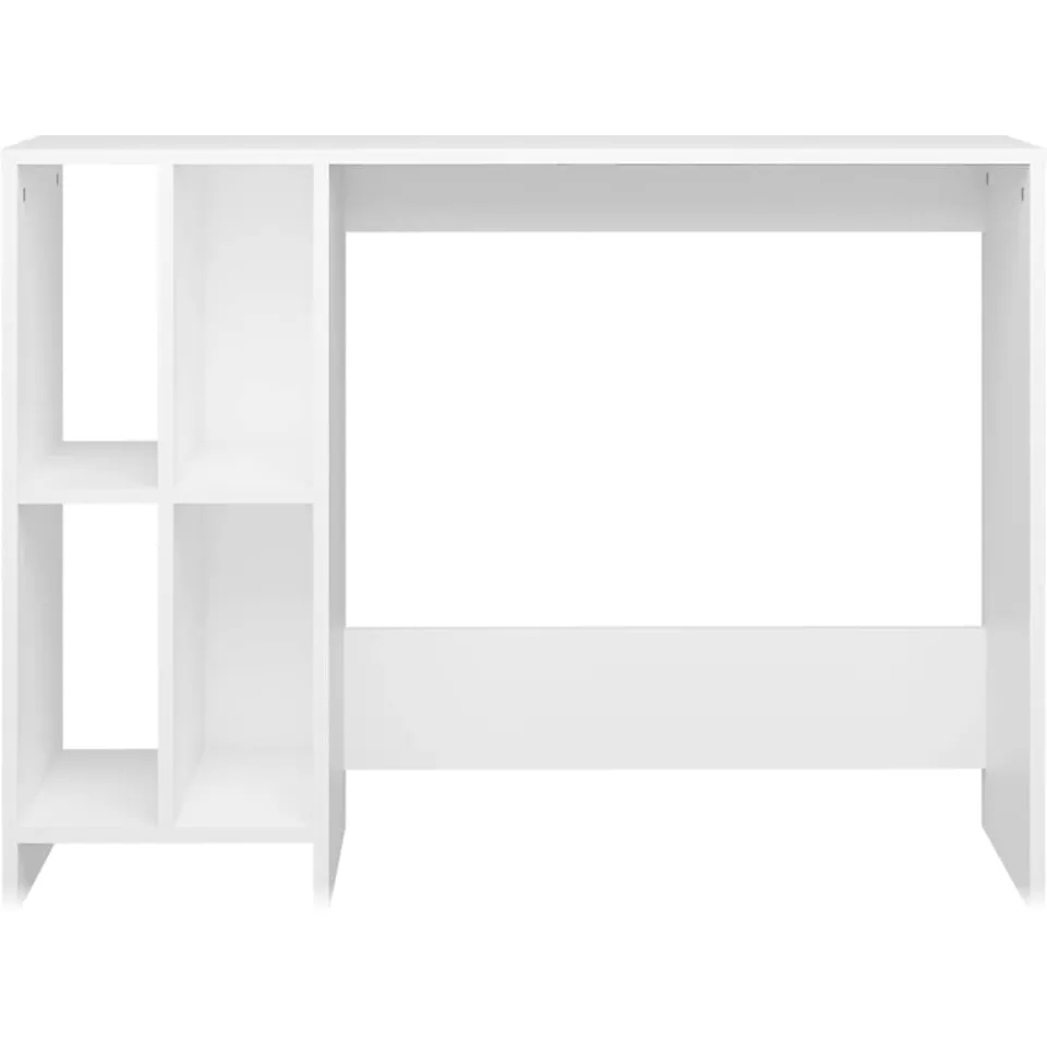 vidaXL Bureau 102,5x35x75 cm bewerkt hout wit