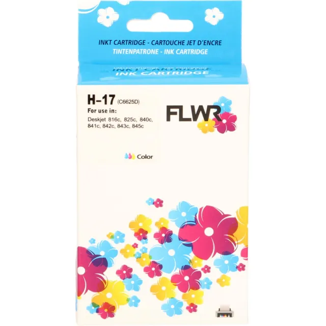 FLWR Inktcartridge / 17 / Kleur - Geschikt voor HP