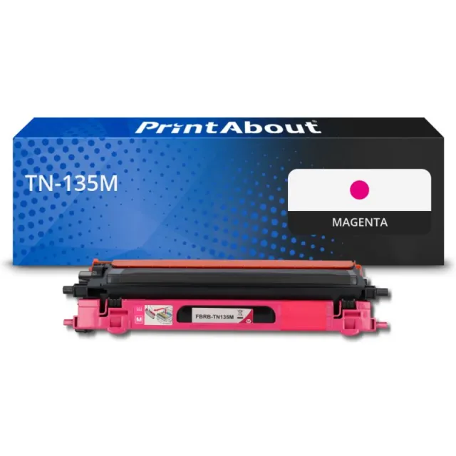 PrintAbout huismerk Toner TN-135M Magenta Hoge capaciteit Geschikt voor Brother