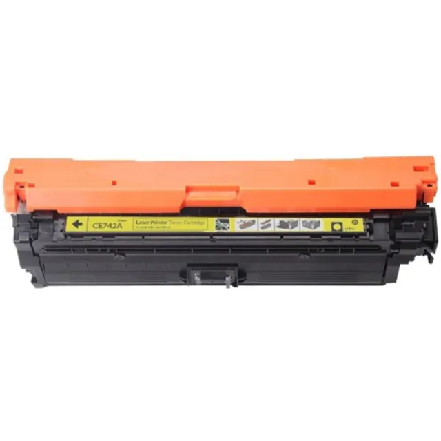 Inktkenners Toner geschikt voor HP 650A (CE742A) | 1x Geel geschikt voor HP Color LaserJet Enterprise CP5520 - CP5525n - CP5525dn - CP5525xh - M750n - M750dn - M750xh