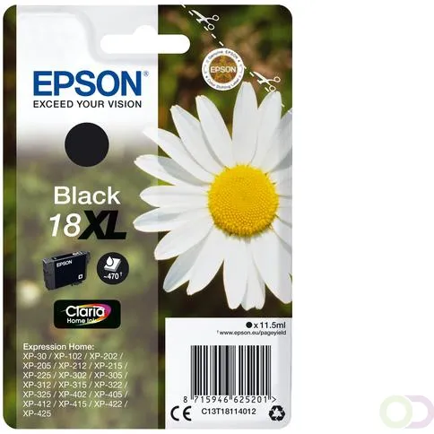 Epson Daisy Claria Home Ink-reeks (C13T18114022) Zwart