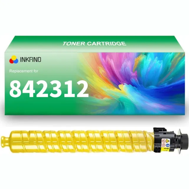 INKFIND 842312 tonercartridge Geel compatibel met Ricoh IM C2500 IM C2000 842312 - 1-pack Geel Geel x 1