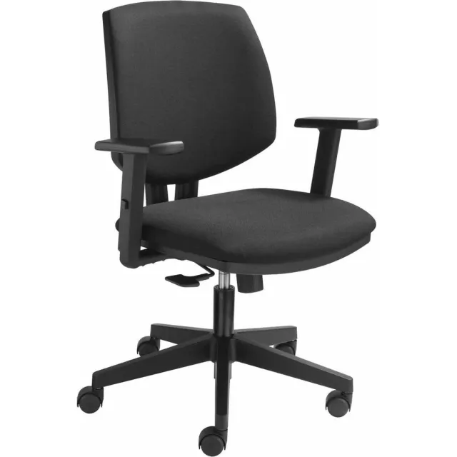 ABC Kantoormeubelen Ergonomische bureaustoel zwart 1638