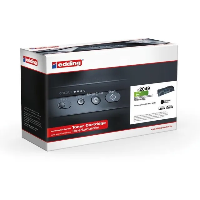 Edding Toner vervangt HP 80A (CF280A) Zwart 2700 bladzijden Compatibel Tonercassette