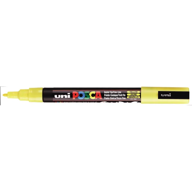 Uni POSCA paintmarker PC-3M, 1,5 mm, geel