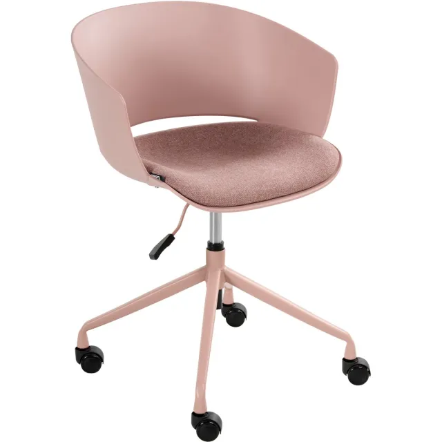 Beliani GLEEFUL - Bureaustoel - Roze - Polyester