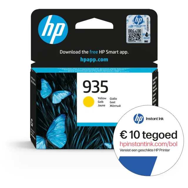 HP 935 - Inktcartridge - Origineel - Standaard capaciteit - Geel + Instant Ink tegoed