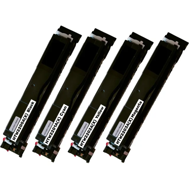 KATRIZ huismerk Toner (MET CHIP) - HP 220X - W2200X+ W2201X+W2202X+W2213AX- 4stuks - 7500 paginas Zwart & 5500 paginas per kleur - Geschikt voor HP Color LaserJet Pro 4202dn/4202dw/MFP 4302dw/MFP 4303fdn/MFP 4303fdw/4302fdn/4302fdw Zwart,Cyaan,Magenta,Geel