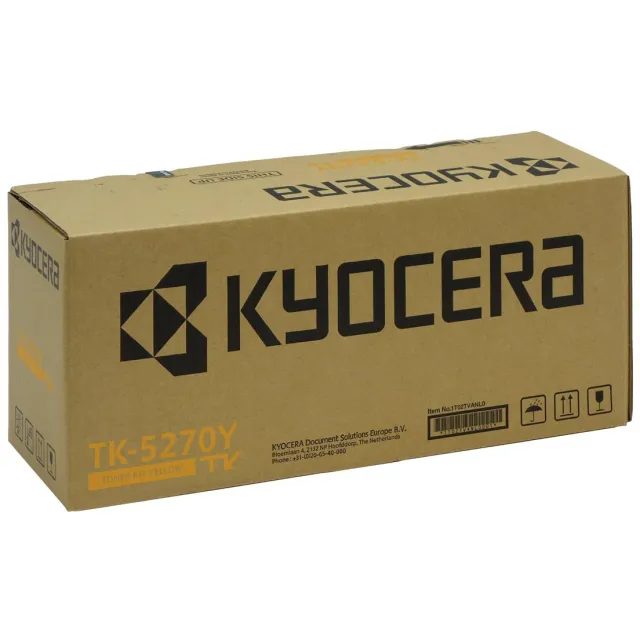 Kyocera toner TK-5270, 6.000 pagina's, OEM 1T02TVANL0, geel zwart
