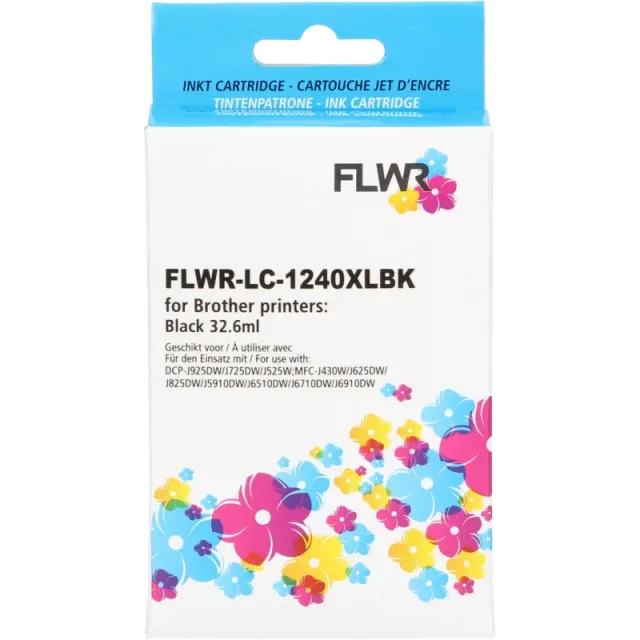 FLWR Brother LC-1240XL zwart (Huismerk (compatible))