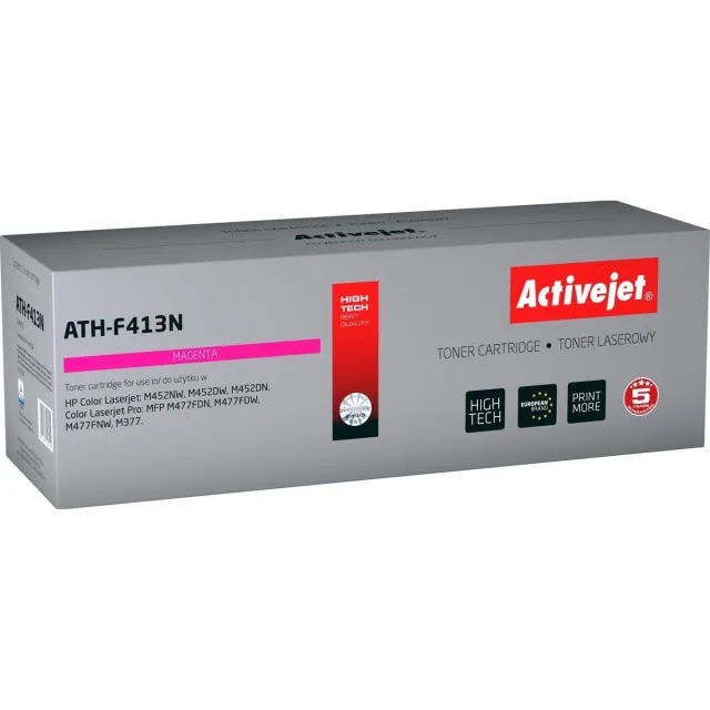 ActiveJet Toner Activejet ATH-F413N (replacement HP 410A CF413A; Supreme; 2 300 pages; Magenta) Paars