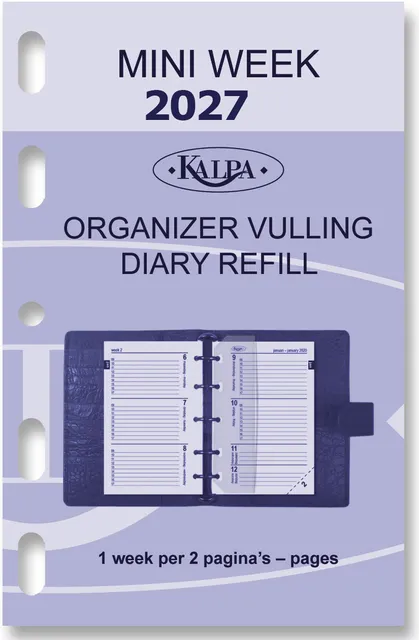 Kalpa Agendavulling 2027 Kalpa Mini 7dagen/2pagina's