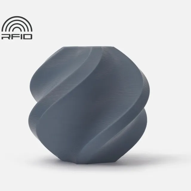 BAMBU LAB PLA Basic 1.75mm Filament – 1kg – blauw grijs (blue gray) - zonder spoel blauw grijs, matte