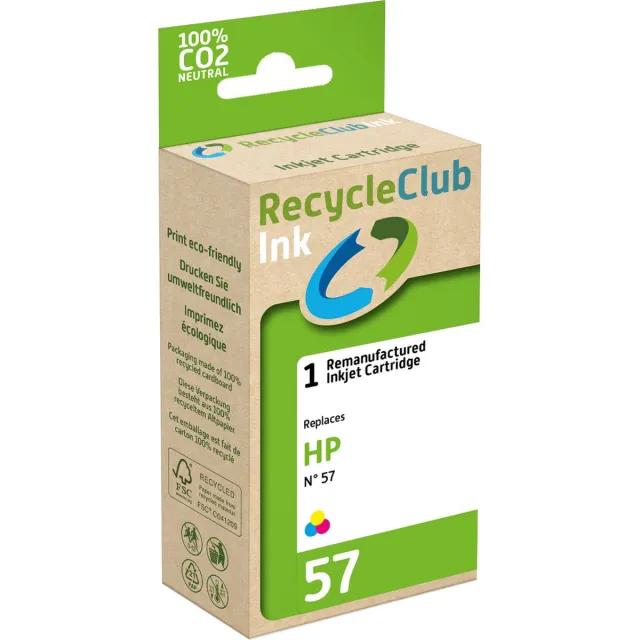 RECYCLECLUB Cartridge compatibel met HP 57 Kleur K20116RC