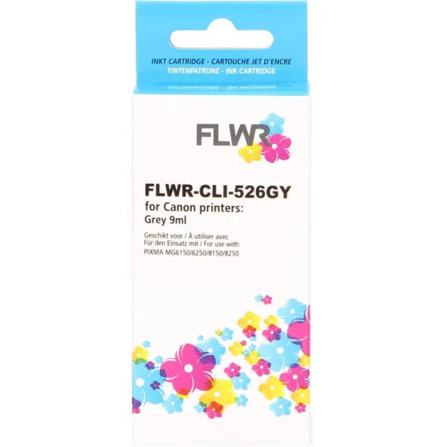 FLWR Cartridges / Canon CLI-526GY / grijs / Geschikt voor Canon