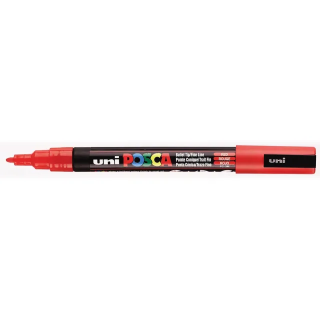 Uni POSCA paintmarker PC-3M, 1,5 mm, rood