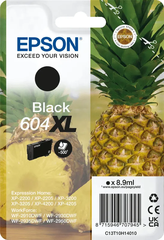Epson 604XL inktcartridge geel zwart