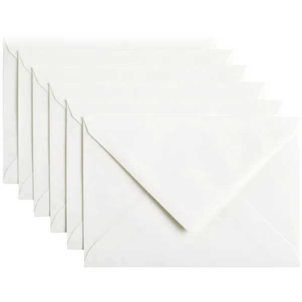Papicolor Envelop Papicolor C6 114x162mm hagelwit pak à 6 stuks